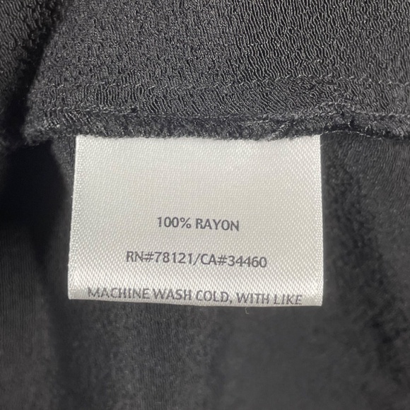 Eileen Fisher Skirt Womens Large black midi designer casual classic - Picture 5 of 8